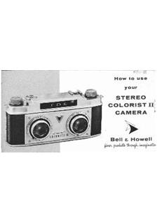 Bell and Howell TDC Colorist 2 manual. Camera Instructions.